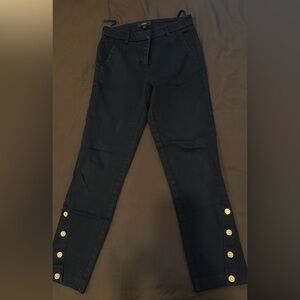 Black Women’s Snap-Hem Ponte Pants